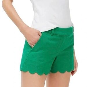 J. Crew Scalloped Linen Shorts - Size 4